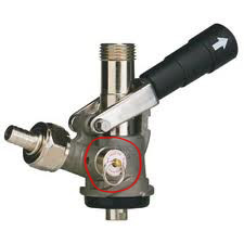 Keg coupler safety release valve